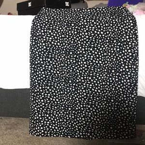 Black and white skirt